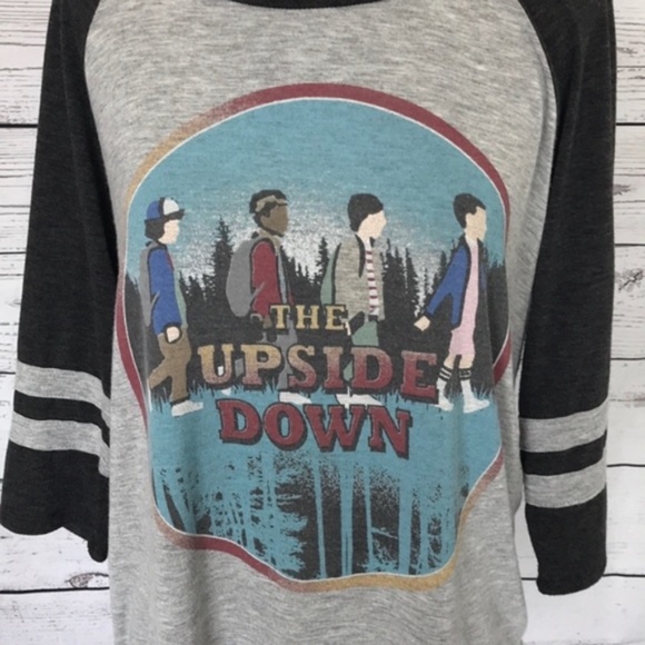 STRANGER THINGS 2 Grey Tops Bundle Jrs M & Jrs L - Picture 6 of 14